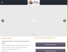 Tablet Screenshot of ontarioaboriginalhousing.ca